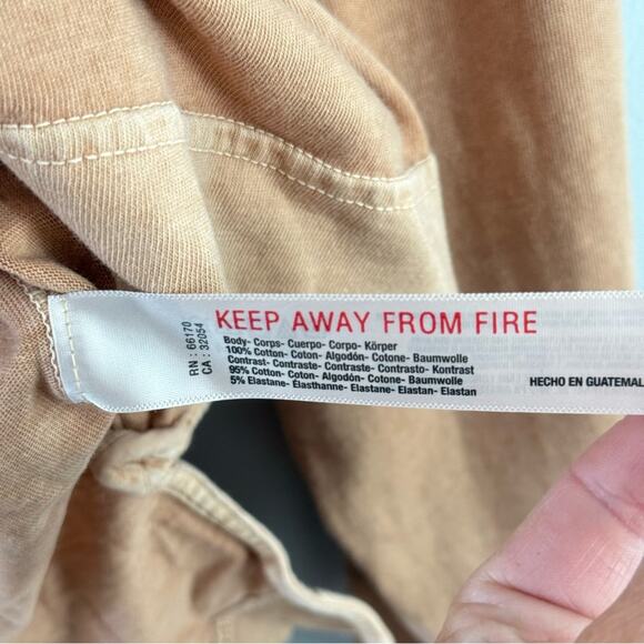 Free People Movement | Womens Hustle Layer Caramel Tan Camel Long Sleeve Top Tee - Picture 11 of 11